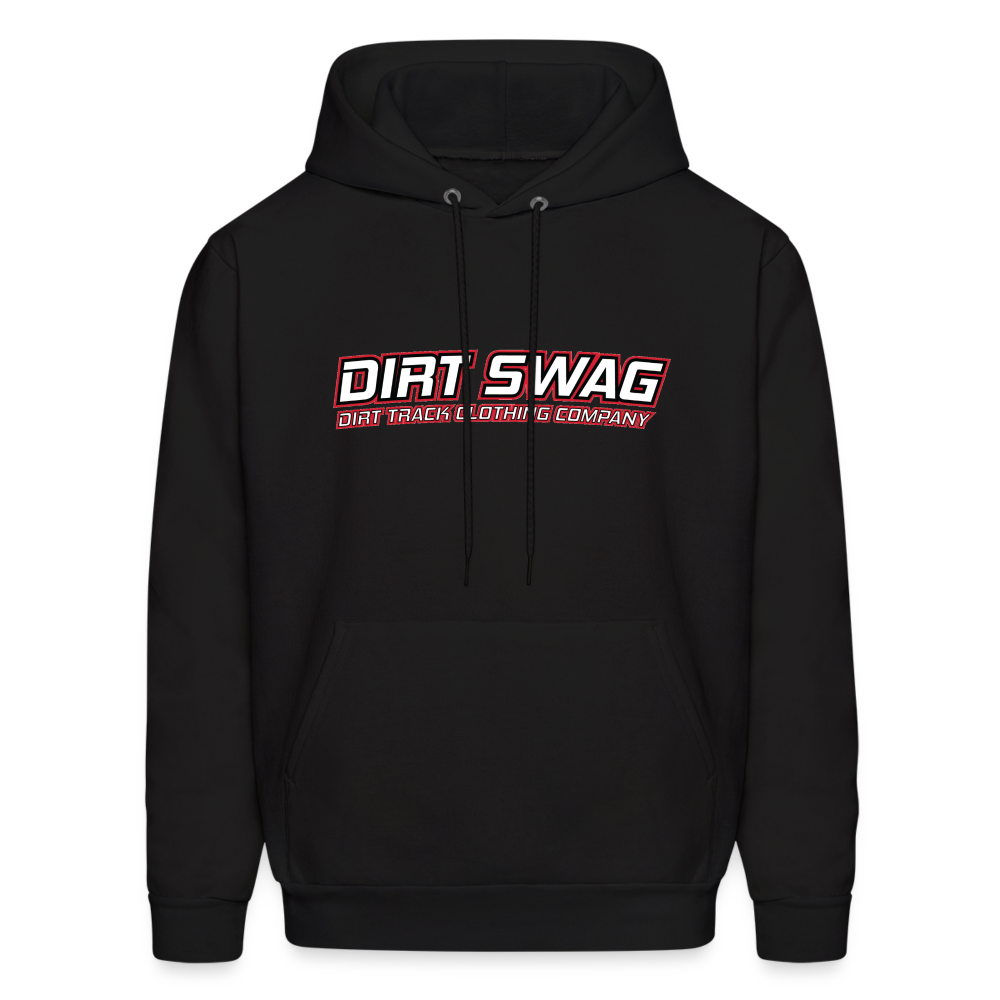 Dirt Swag White Logo Hoodie - black