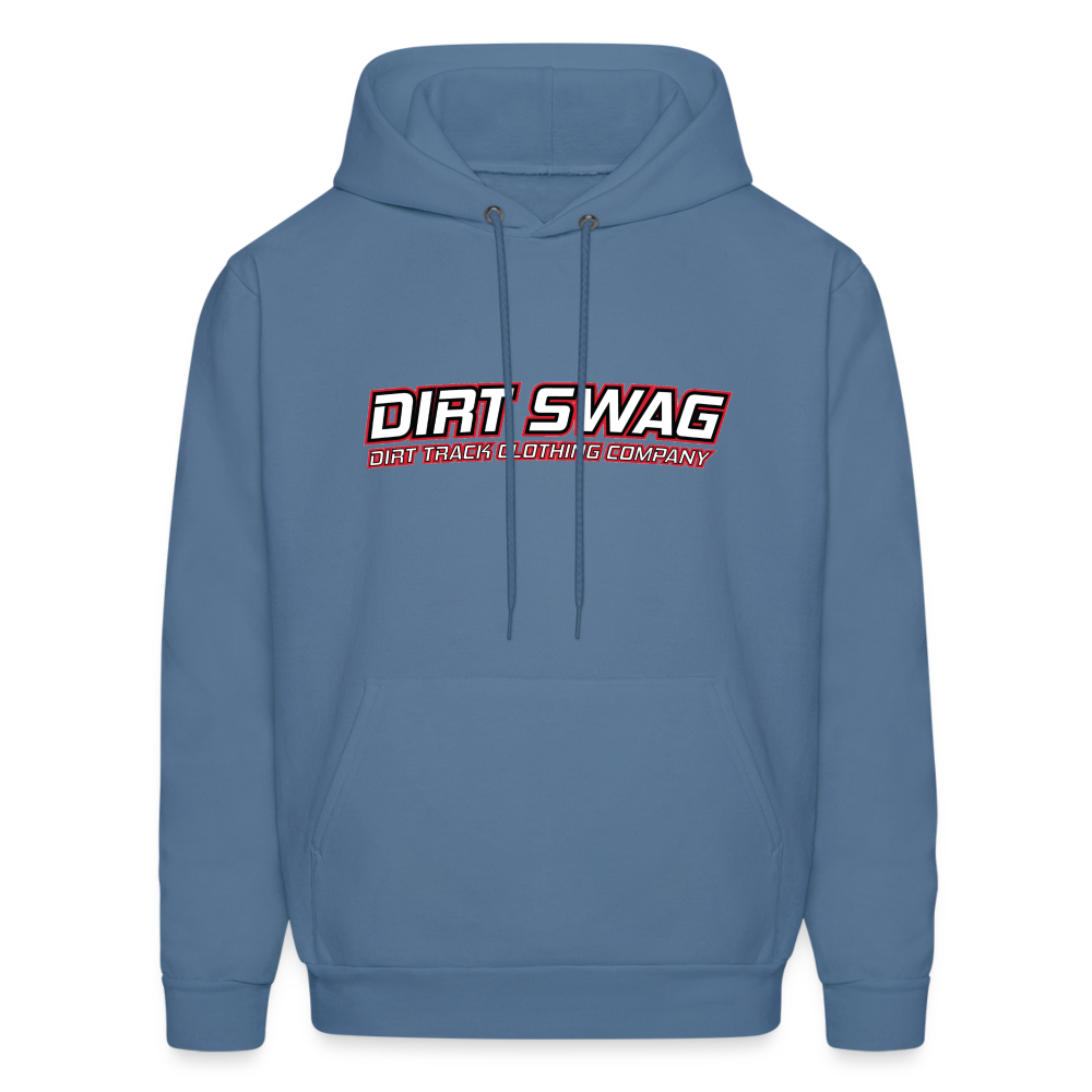 Dirt Swag White Logo Hoodie - denim blue