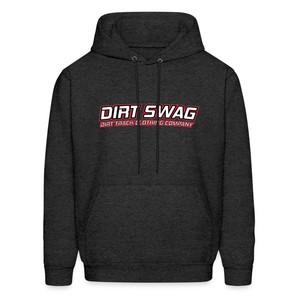 Dirt Swag White Logo Hoodie - charcoal grey