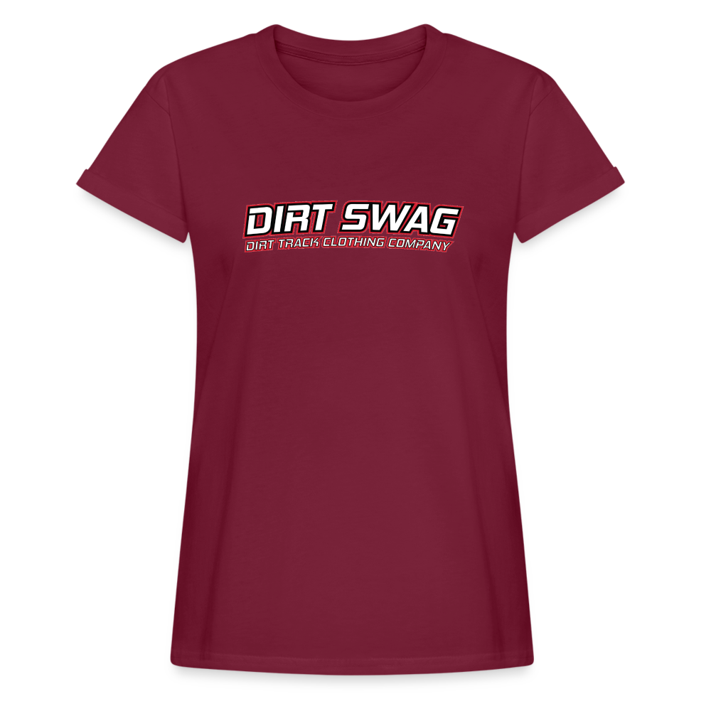 Women's Relaxed Fit T-Shirt - burgundy