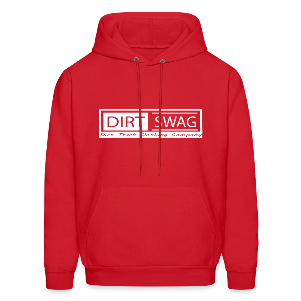 Dirt Swag White Logo Hoodie - red