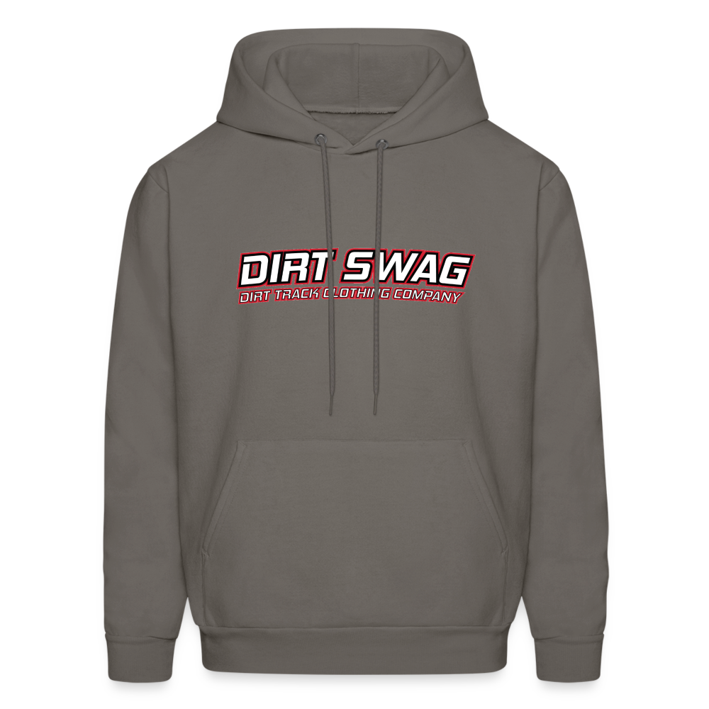 Dirt Swag White Logo Hoodie - asphalt gray