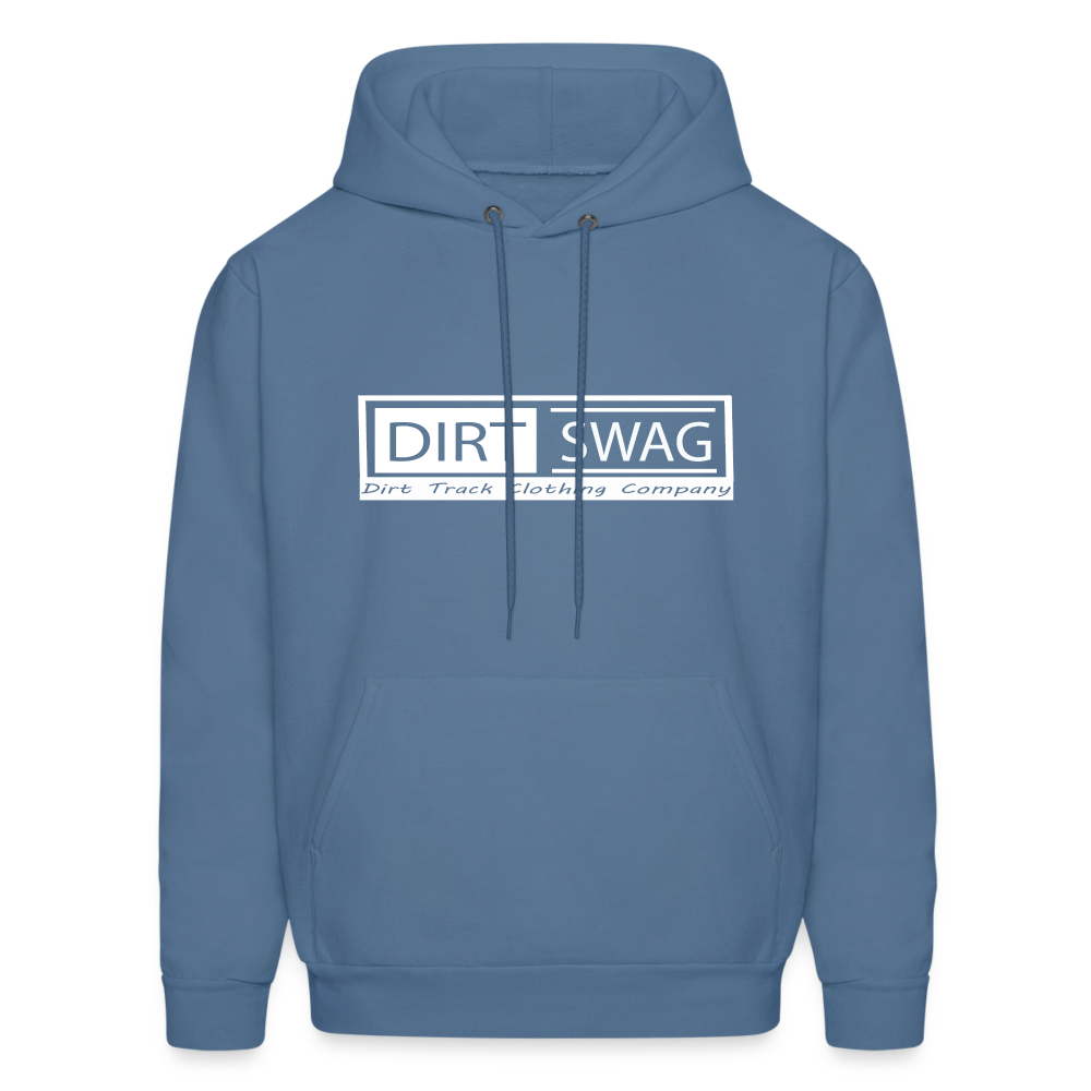 Dirt Swag White Logo Hoodie - denim blue