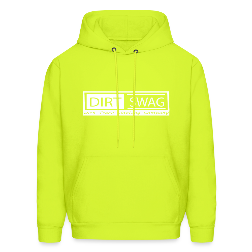 Dirt Swag White Logo Hoodie - safety green