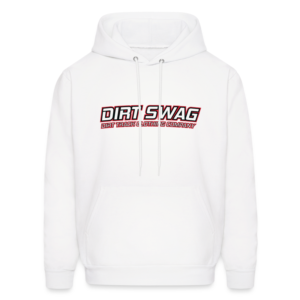 Dirt Swag White Logo Hoodie - white