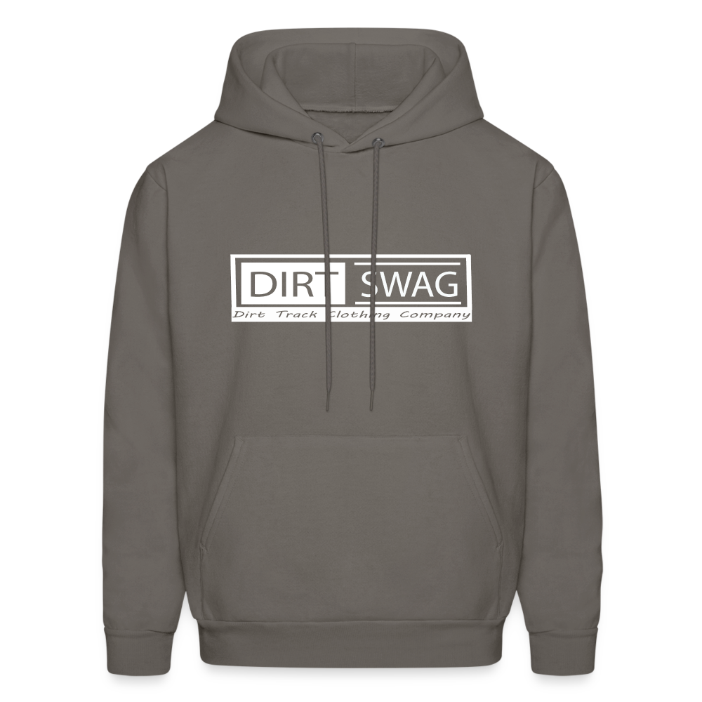 Dirt Swag White Logo Hoodie - asphalt gray