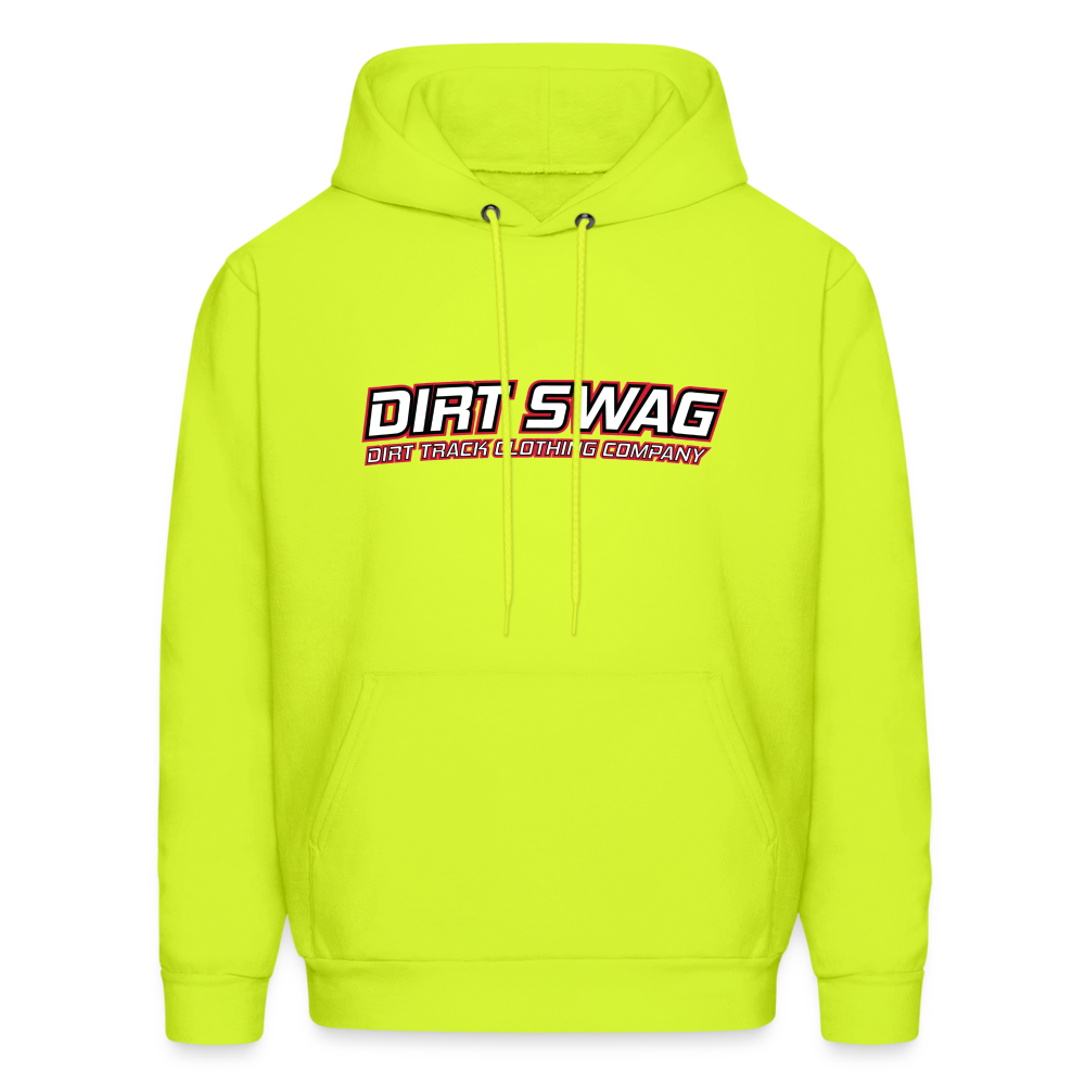 Dirt Swag White Logo Hoodie - safety green