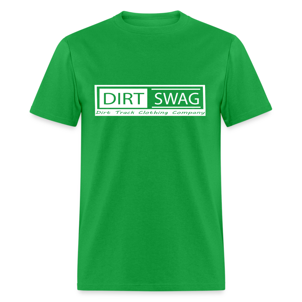 Relaxed Tailored Dirt Swag White Logo T- Shirt - - bright green