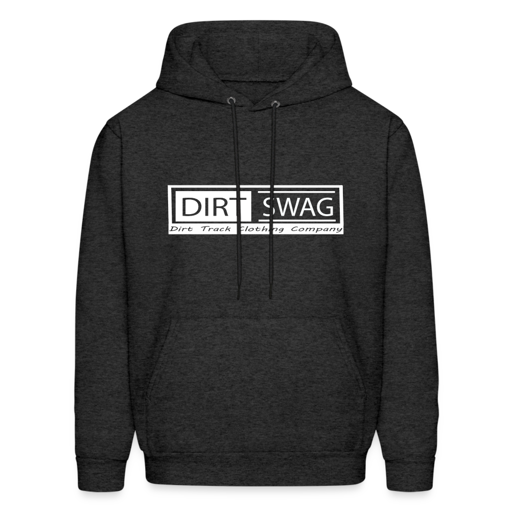 Dirt Swag White Logo Hoodie - charcoal grey