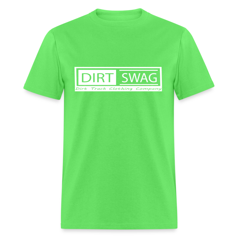 Relaxed Tailored Dirt Swag White Logo T- Shirt - - kiwi