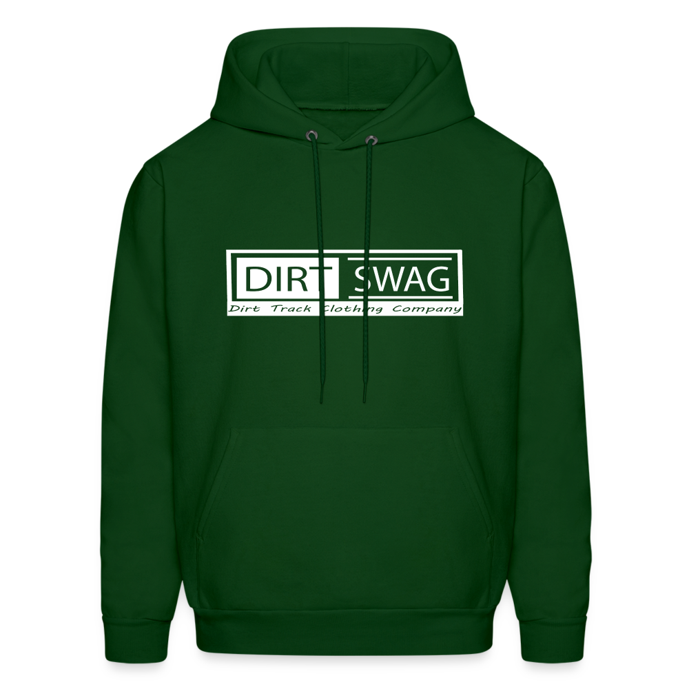 Dirt Swag White Logo Hoodie - forest green