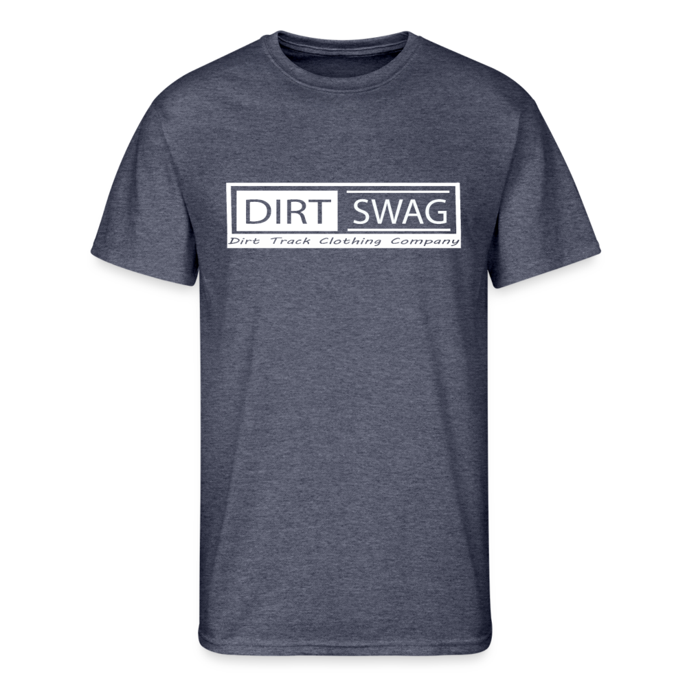 Men’s White Logo Dirt T- Shirt - navy heather