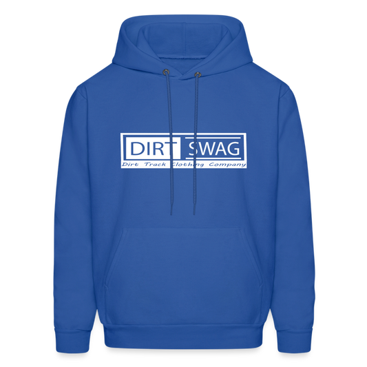 Dirt Swag White Logo Hoodie - royal blue