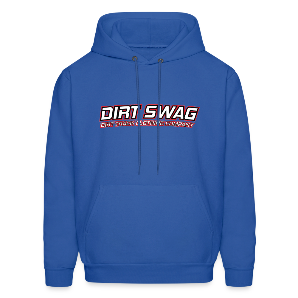 Dirt Swag White Logo Hoodie - royal blue