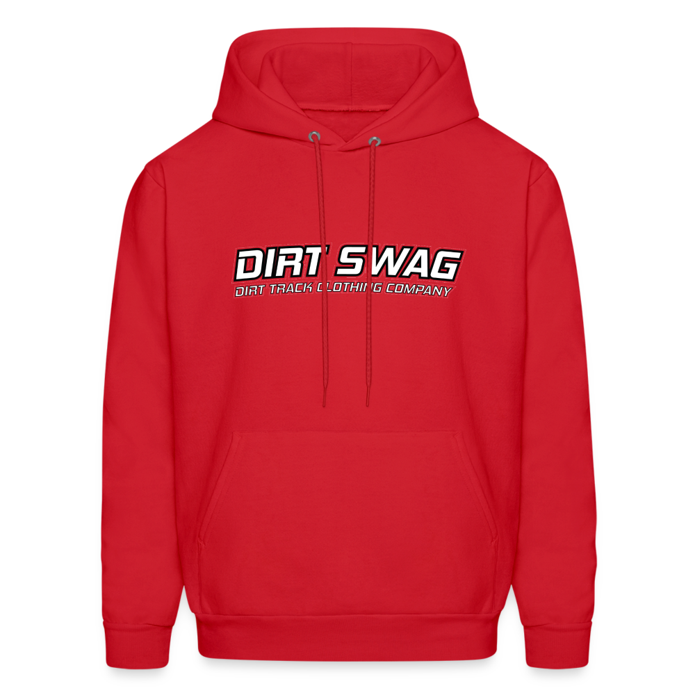 Dirt Swag White Logo Hoodie - red