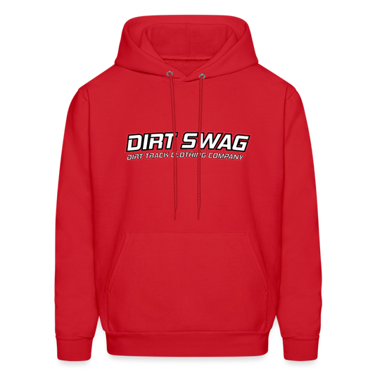 Dirt Swag White Logo Hoodie - red