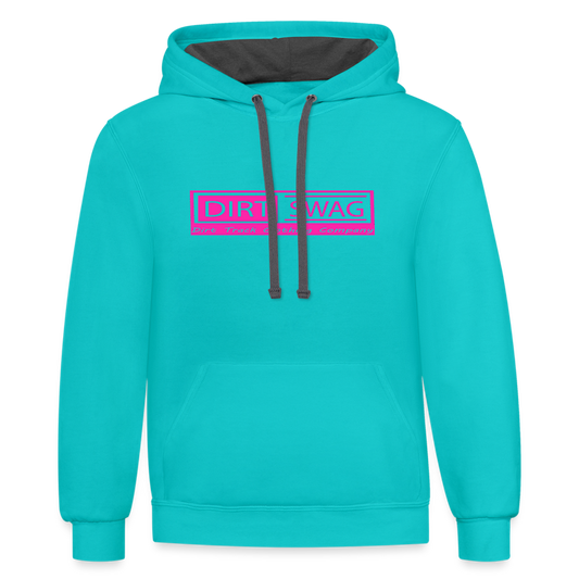 Dirt Swag Pink Contrast - scuba blue/asphalt