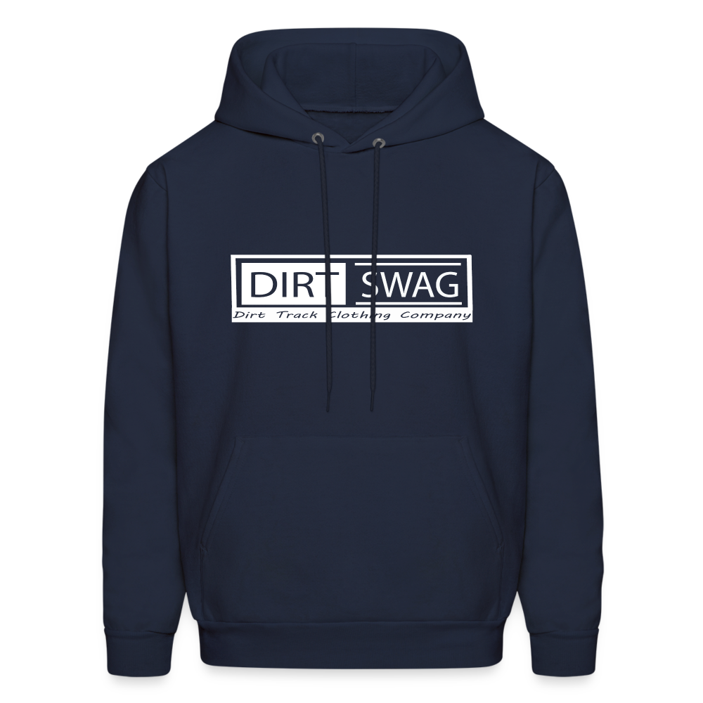 Dirt Swag White Logo Hoodie - navy