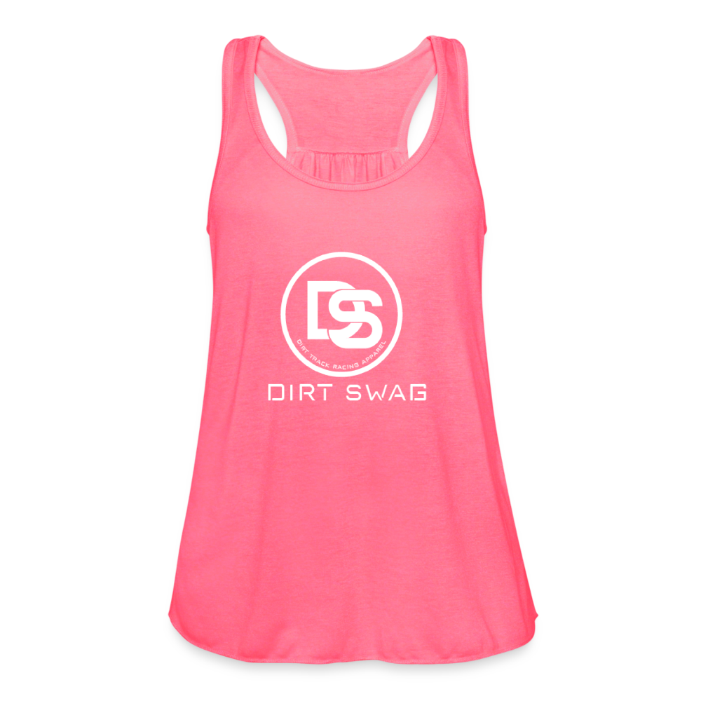 Women's Flowy Tank Top by Bella - neon pink