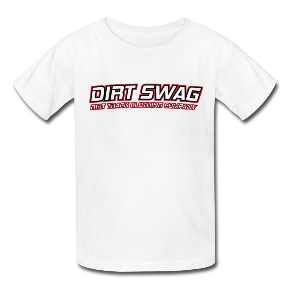 Youth Dirt Swag White Logo T-Shirt - white