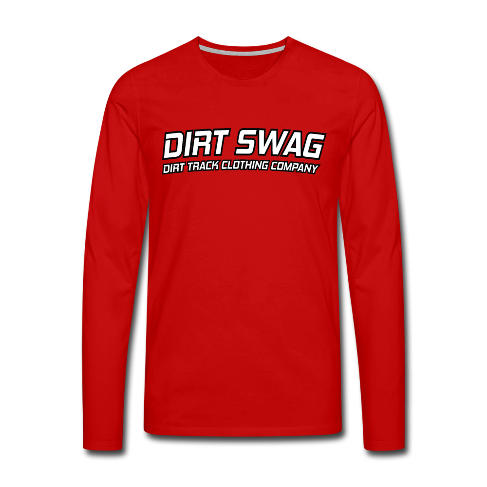 Dirt Swag Premium Long Sleeve Piston T-Shirt - red